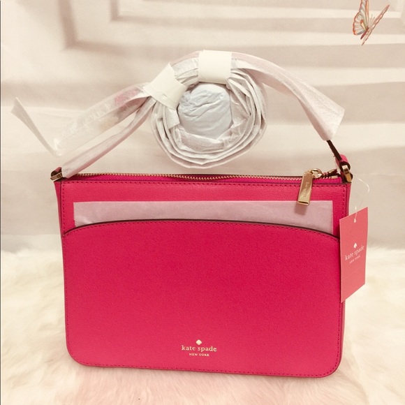 kate spade Bags Nwt Kate Spade Magenta Adel Medium Top Zip